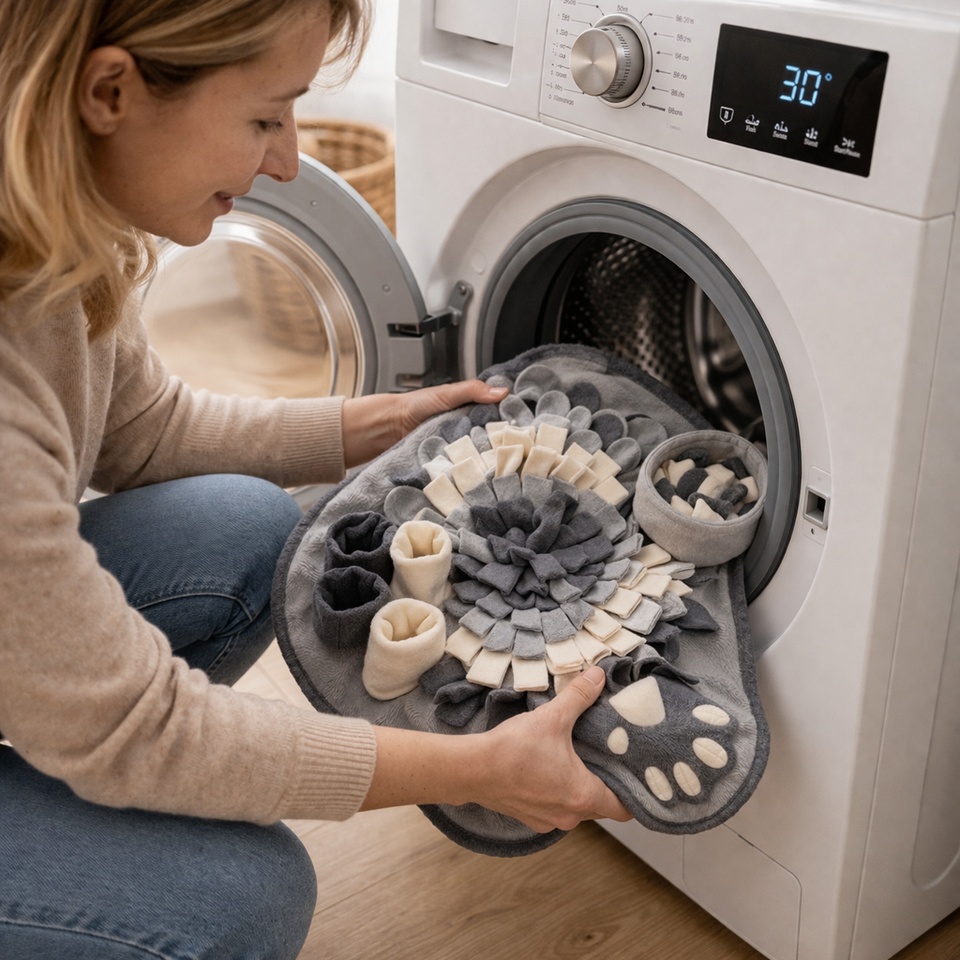 Schnüffelteppich für Hunde – fördert die Nase, reduziert Stress & sorgt für spielerische Auslastung