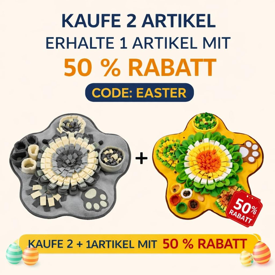 Schnüffelteppich für Hunde – fördert die Nase, reduziert Stress & sorgt für spielerische Auslastung