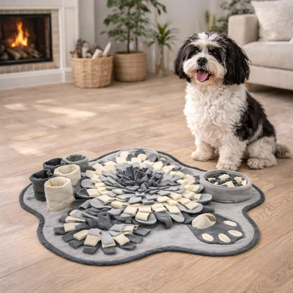 Schnüffelteppich für Hunde – fördert die Nase, reduziert Stress & sorgt für spielerische Auslastung